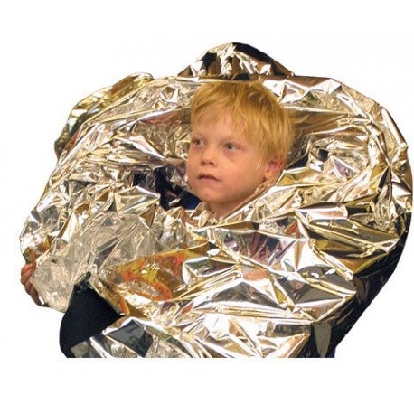 Emergency foil blanket baby sensory hot sale