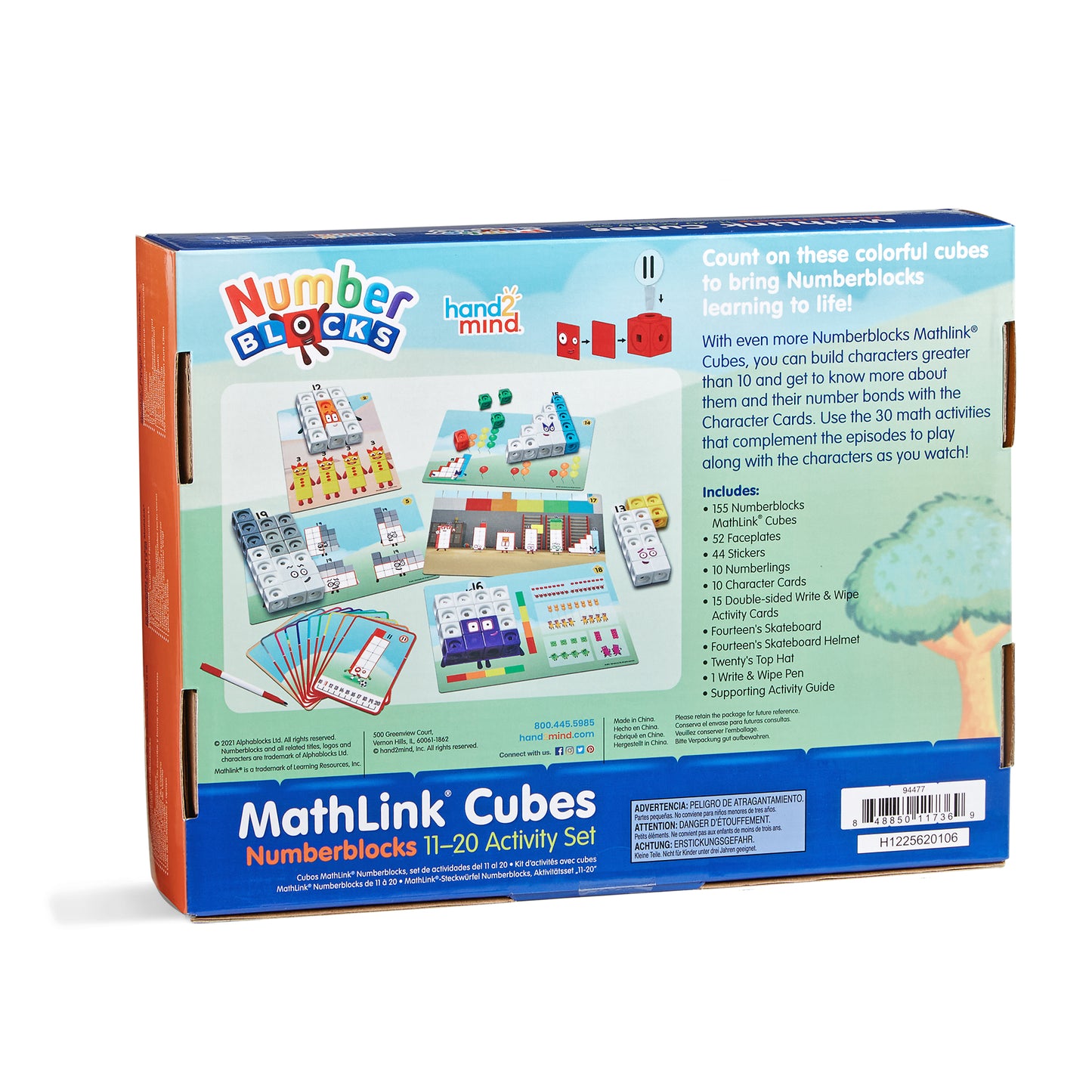 Numberblocks Mathlink Cubes 11-20 Activity Set