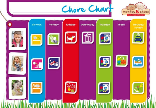 Monkey and Chops Chore Chart