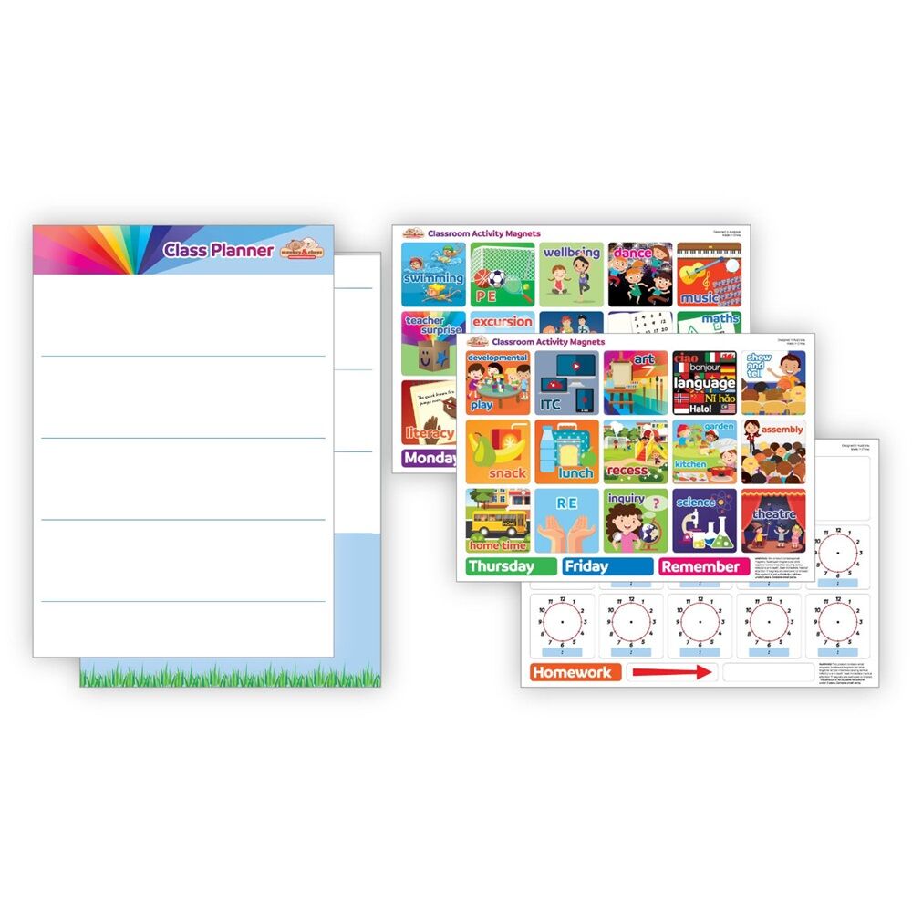 Monkey and Chops Classroom Planner