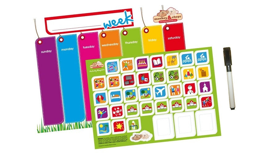 Monkey and Chops Weekly Activity Planner