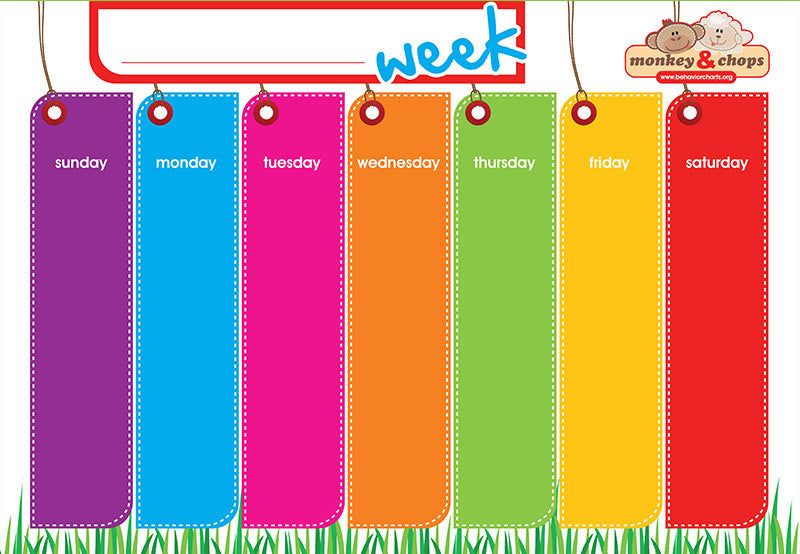 Monkey and Chops Weekly Activity Planner